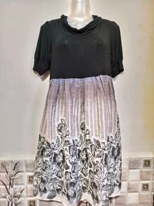 Boho Floral Print Midi Dress