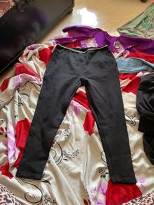 black pants with golden rim