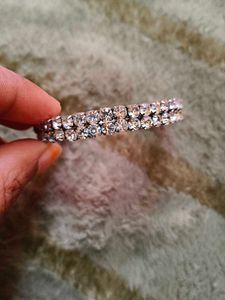 Silver-Tone Bangle Bracelet