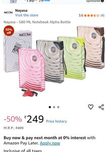 Nayasa 580ml Bottle x 3