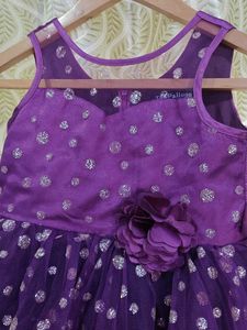 🔥299 Offer ⚡Purple Party Dress