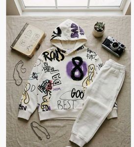 Zara Graffiti print Hoodie and track pant set