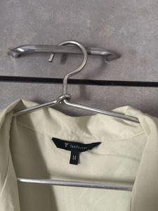 Elegant Cream Short-Sleeve Button-Up Blouse