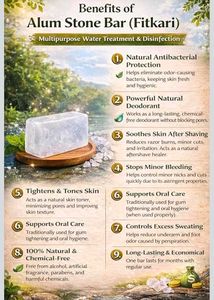 Naturals Pure Alum Bar 100g | Potash (Fitk
