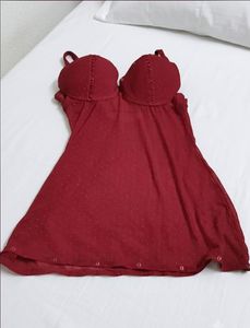Sheer Red Babydoll Nightwear