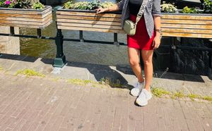 Chic Red Mini Skirt