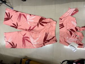 Women's Pink Floral co ord set