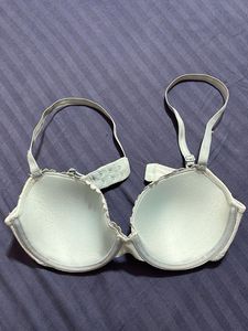 Light Blue Lace Padded Bra
