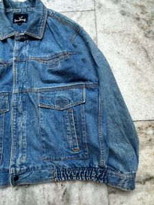 Vintage 90s Jonathan G  Zip-Up Denim Bomber J