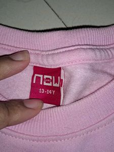 Pink "Always Happy Thoughts" Sweatshirt