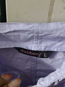 Lavender Tie-Front Coreset style Top