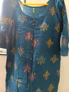 Stylish Blue Printed Kurta