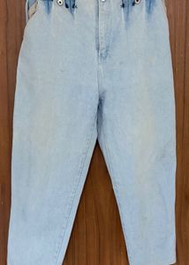 Premium Light Wash High-Waisted Jeans (Size 34) -