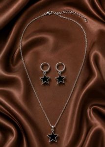 Star Pendant Necklace &amp; Earrings Set