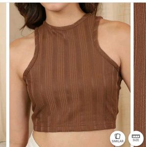 S size Ribbed Halter Top