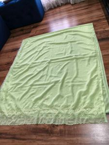 Light Green Embroidered Saree