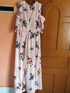 Light Pink Floral colour jumpsuit