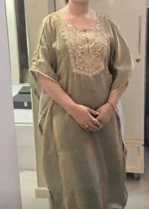 Embroidered kaftan Kurta with pant