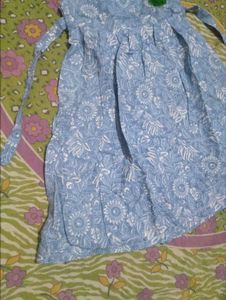 Cute Blue Floral Baby Dress
