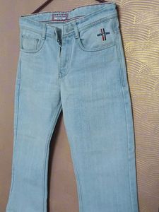 Light Wash Straight Leg Jeans