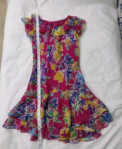 Rose In Color Dress Stretchy For Girls 12-15