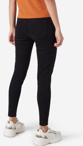 Nuon Black Skinny Fit Mid Waist Jeans