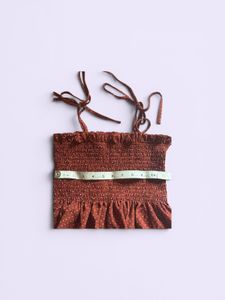 Smocked Ruffle Top with Tie Straps