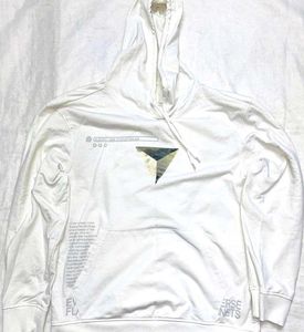 White Graphic Hoodie
