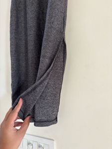 Gray Sleeveless Midi Dress
