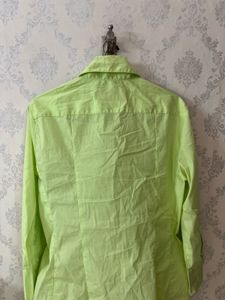 lime green shirt
