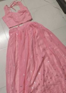 Beautiful Pink Lehenga Choli Set