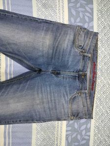 Classic Blue Wash Flare Jeans