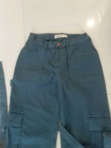 Cargo Pants - Olive &amp; Blue set of 2 pant