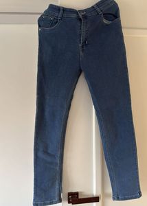Blue Denim Jeans, Waist-28, High waist