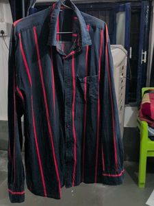 Striped Men's Long Sleeve Shirt