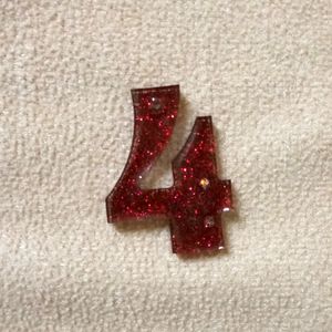 Lucky No. Resin Handmade Keychains