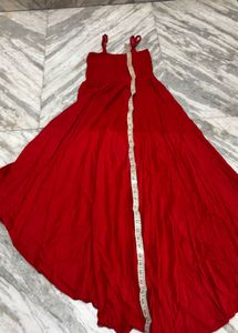 Vibrant Red Maxi Dress