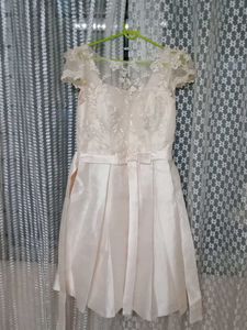 Elegant Lace & Satin Party Dress