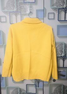 Yellow Turtleneck Sweater