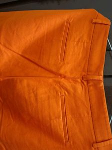 Bright Orange Flared Trousers