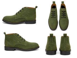Men's Green Suede Chukka Boots