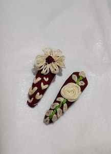 Embroidery Hair Clips