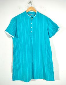 Cyan Blue Kurtas (Men's)