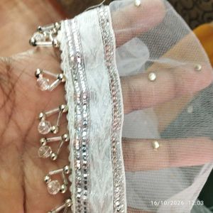 Stunning White  net Lehenga Choli