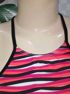 (700)Striped Halter Bralette
