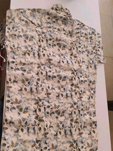 Savuru Leaf Print Casual Shirt