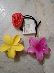 Floral Hair Accessories Set
