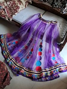 Beautiful Purple Ethnic Skirt