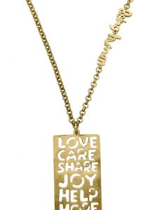 Being Human Jewellery Signature Tag Necklace