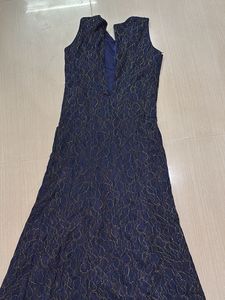 Charming Navy Lace Dress